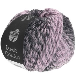 Lana Grossa DUETTO CLASSICO | 05-розовый/серый/антрацитовый