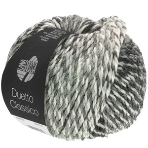 Lana Grossa DUETTO CLASSICO | 06-чисто-белый/серый/антрацитовый