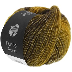 Lana Grossa DUETTO PUNO | 101-горчично-желтый/серо-оливковый/чёрно-оливковый