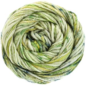 Lana Grossa ECCO Print | 103-мягко-зеленый/светло-зелёный/жёлто-зеленый/мох зеленый /светло-оранжевый