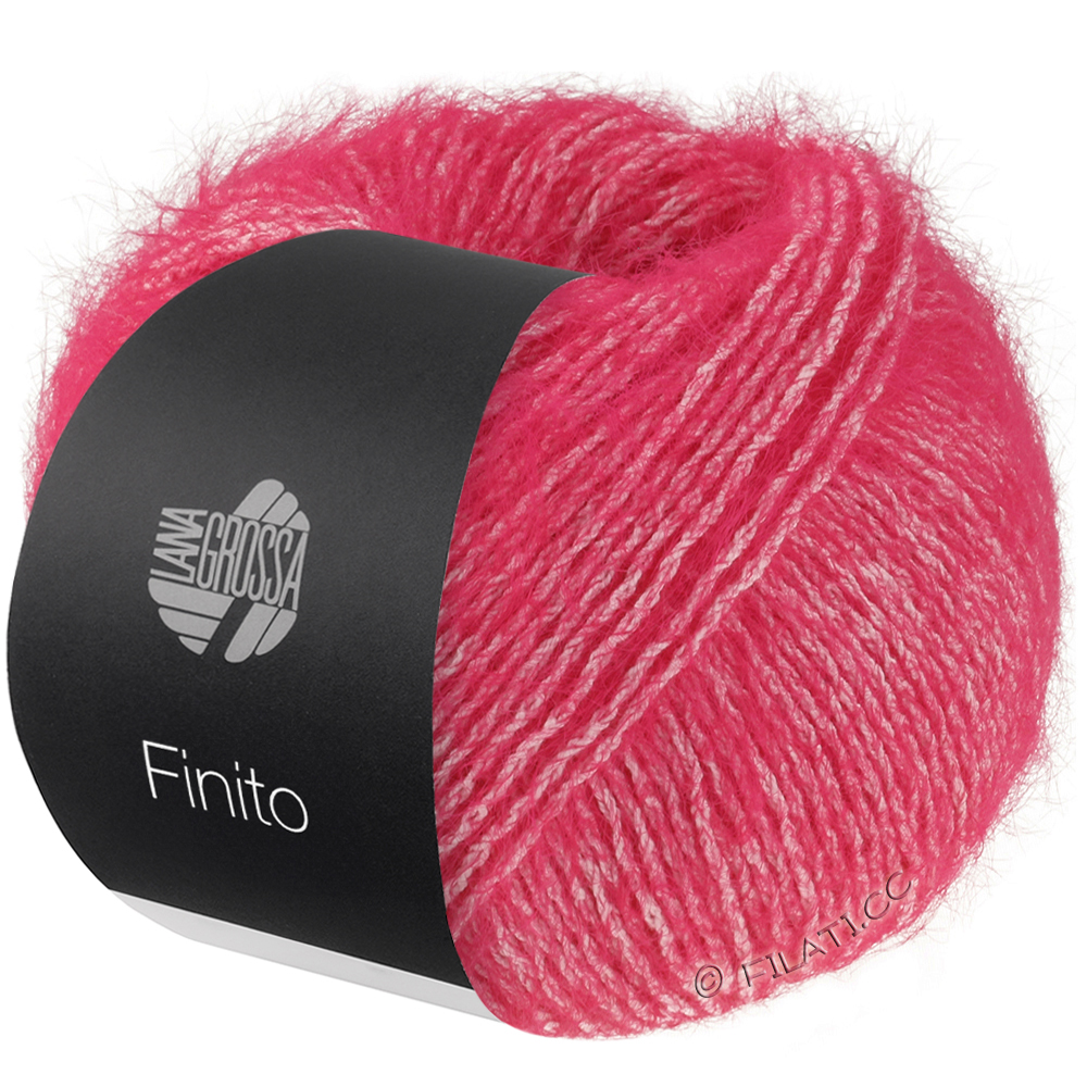 Lana Grossa FINITO | 19-ярко-розовый/крем