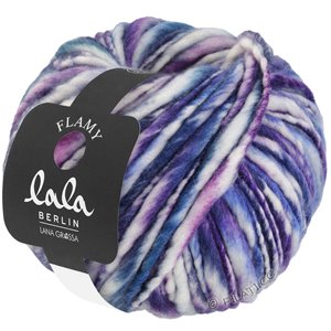 Lana Grossa FLAMY (lala BERLIN) | 104-сине-фиолетовый/петроль/белый/синий меланжевый
