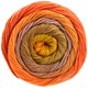Lana Grossa GOMITOLO ALOHA | 306-жёлто-оранжевый/оранжево-красный/золотисто-коричневый/розовое дерево/ореховый цвет