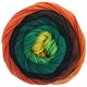 Lana Grossa GOMITOLO ALOHA | 311-оранжевый/красный/чёрно-красный/чёрный/петроль/тёмно-зелёный/зелёный/жёлтый