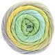 Lana Grossa GOMITOLO ALOHA | 315-ванильный/бело-зеленый/светло-зелёный/светло-серый/зеленовато-голубой