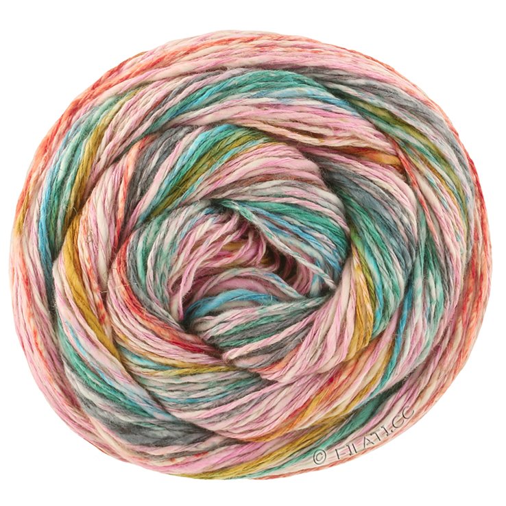 Lana Grossa GOMITOLO CALIFORNIA | 3041-розовый/горчичный/бирюзовый/тёмно-зелёный/серо-синий/цвет ржавчины