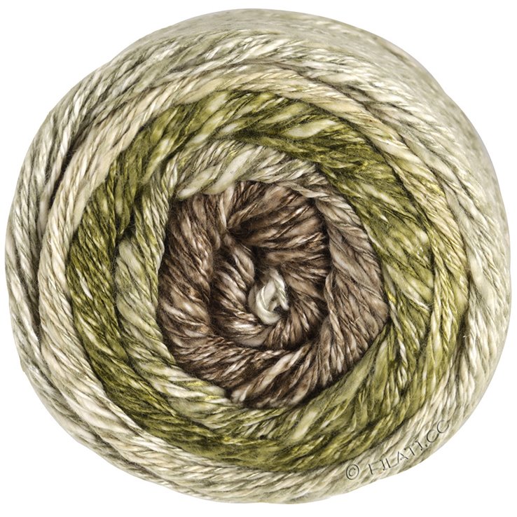 Lana Grossa GOMITOLO COLLINA | 1020-серо-бежевый/тёмно-оливковый/серо-коричневый/серо-коричневый