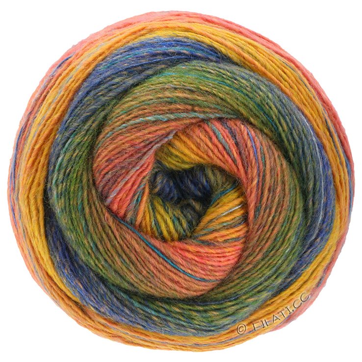Lana Grossa GOMITOLO MAYA | 851-зелёный/петроль/коричневый/лососевый/оранжевый/жёлтый/бирюзовый/королевский
