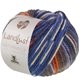 Lana Grossa LANDLUST Naturwolle Print | 102-синий/оранжевый узорчатая