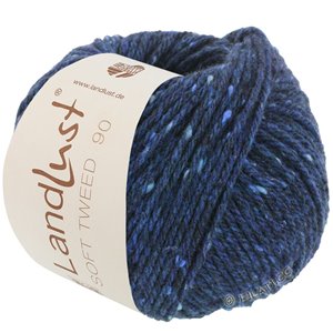 Lana Grossa LANDLUST Soft Tweed 90 | 14-тёмно-синий меланжевый
