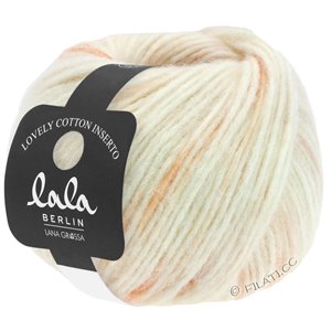 Lana Grossa LOVELY COTTON Inserto (lala BERLIN) | 107-чисто-белый/светло-бежевый/светло-оранжевый