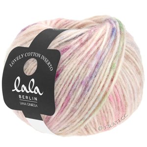 Lana Grossa LOVELY COTTON Inserto (lala BERLIN) | 112-пастельный розовый/красная фиалка/сине-фиолетовый