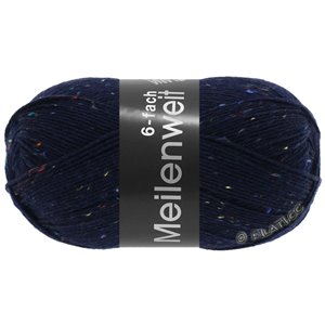 Lana Grossa MEILENWEIT 6-FACH 150g Mouliné/Print/Tweed | 8816-тёмно-синий  меланжевый