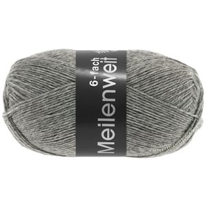 Lana Grossa MEILENWEIT 6-FACH 150g  Uni | 8961-серый меланжевый