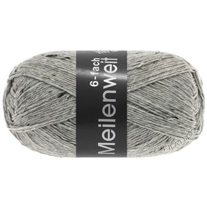 Lana Grossa MEILENWEIT 6-FACH 150g Mouliné/Print/Tweed | 8972-светло-серый меланжевый