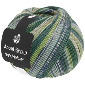 Lana Grossa MEILENWEIT 100g Yak Nature (ABOUT BERLIN) | 673-мох зеленый /светло-зелёный/светло-серый/синий/мягко-синий/тёмно-синий/натуральный меланжевый