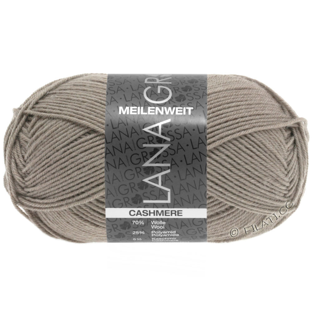 Lana Grossa MEILENWEIT 50g Cashmere | 14-серо-коричневый