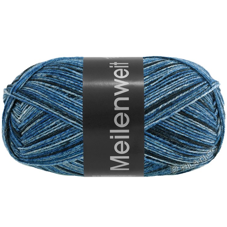 Lana Grossa MEILENWEIT 100г Blue Denim Mix | 4612-