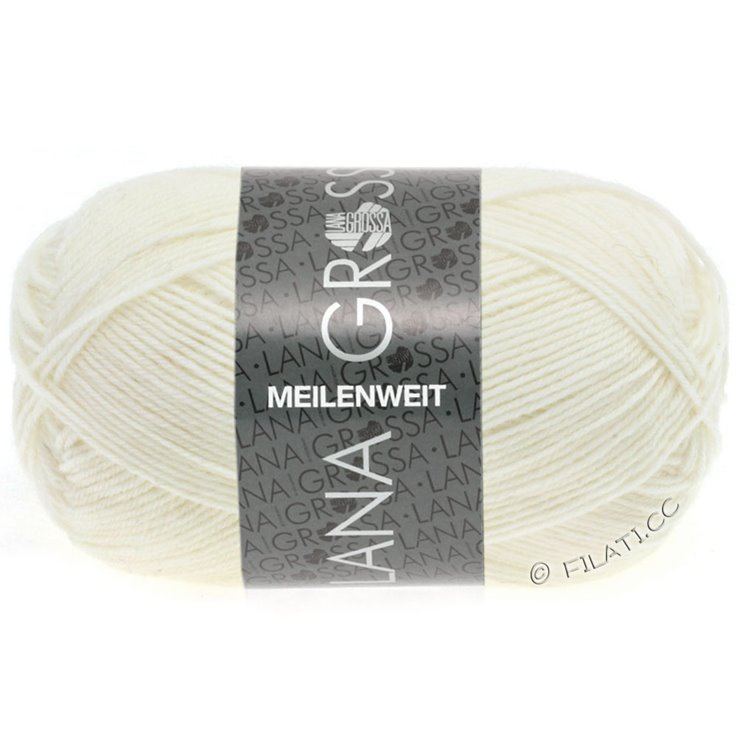 Lana Grossa MEILENWEIT 50g | 1101-белый