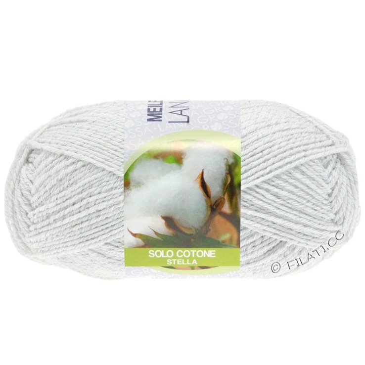 Lana Grossa MEILENWEIT 50g Solo Cotone Stella | 3601-белый