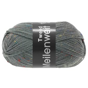 Lana Grossa MEILENWEIT 100g Tweed | 160-тёмно-серый