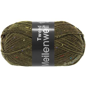 Lana Grossa MEILENWEIT 100g Tweed | 168-мягко темно зелёный