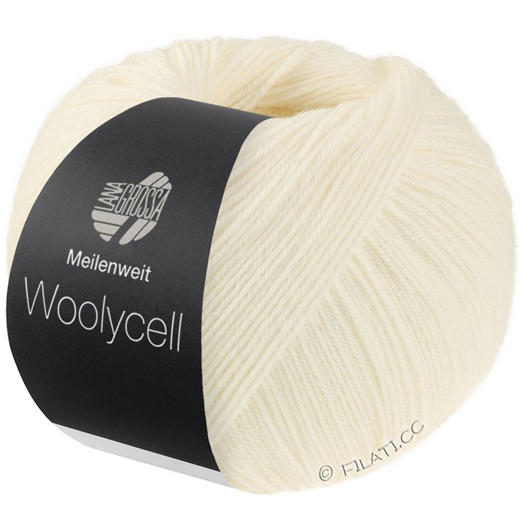 Lana Grossa MEILENWEIT 100g Woolycell | 01-белый