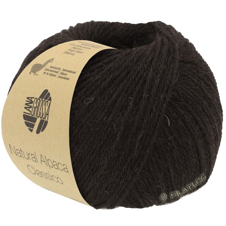 Lana Grossa NATURAL ALPACA Classico | 108-чёрно-коричневый