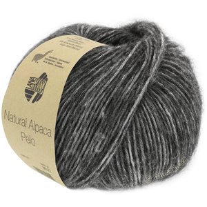 Lana Grossa NATURAL ALPACA Pelo | 004-тёмно-серый меланжевый