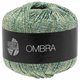 Lana Grossa OMBRA | 19-тёмно-зелёный/золотой/мята