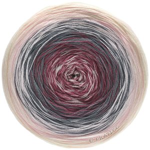Lana Grossa SHADES OF COTTON | 104-цвет экрю/бургунд/тёмно-серый/розовый/пудра