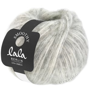 Lana Grossa SMOOTHY (lala BERLIN) | 09-чисто-белый/светло-серый