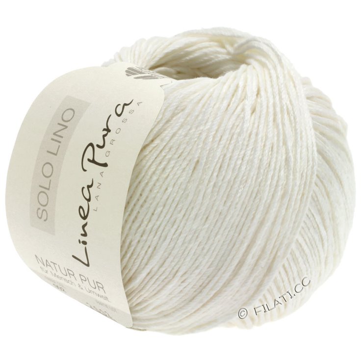 Lana Grossa SOLO LINO (Linea Pura) | 01-белый