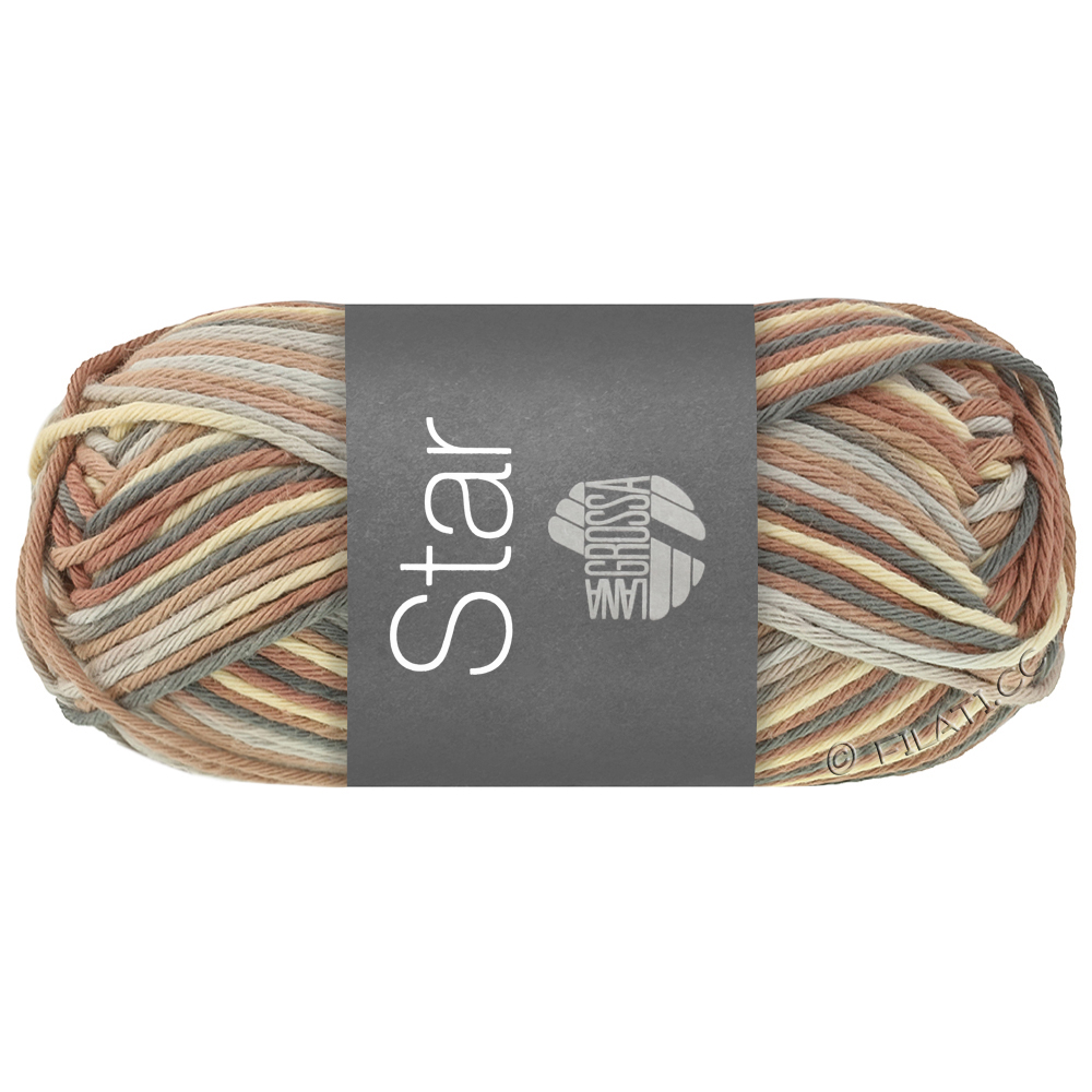 Lana Grossa STAR Print принт | 370-ванильный/серебристо-серый/светло-серый/тёмно-серый/нуга