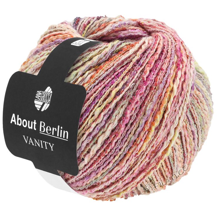 Lana Grossa VANITY (ABOUT BERLIN) | 01-розовый/сирень/серо-зеленый многоцветный