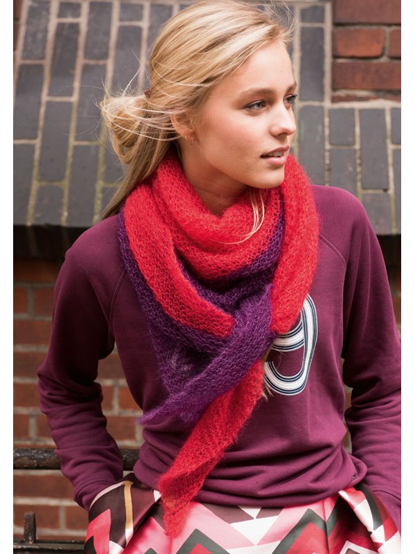 Lana Grossa ТРЕУГОЛЬНЫЙ ПЛАТОК Silkhair