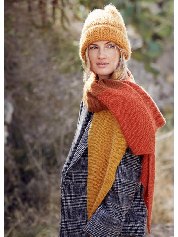 Lana Grossa ТРЕУГОЛЬНЫЙ ПЛАТОК Ecopuno