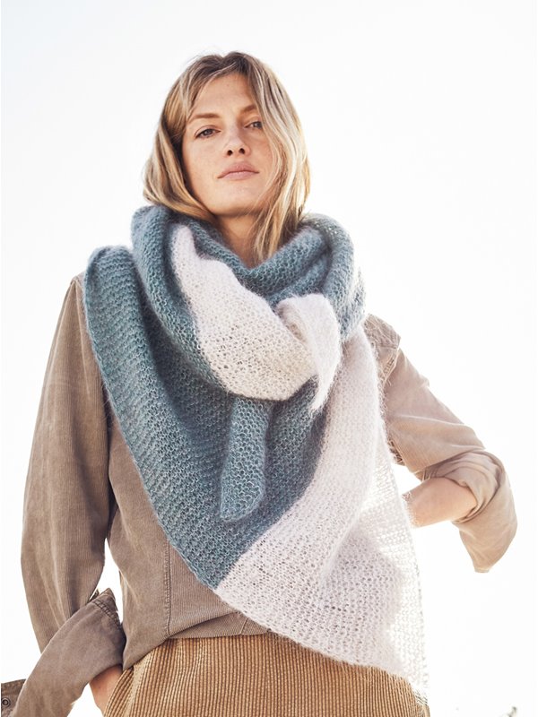 Lana Grossa ТРЕУГОЛЬНЫЙ ПЛАТОК Brigitte No. 3