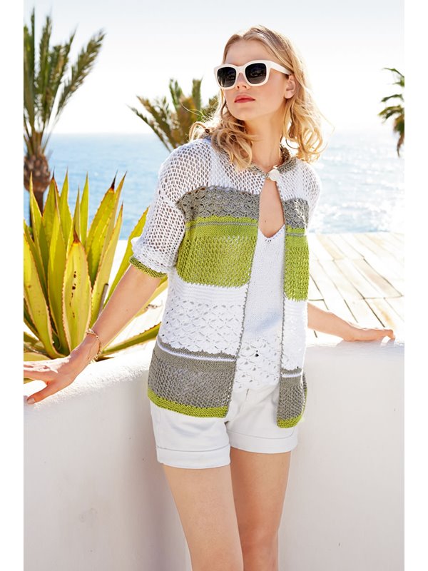 Lana Grossa ЖАКЕТ С РАЗЛИЧНЫМИ УЗОРАМИ Linarte