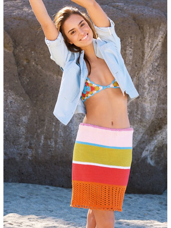 Lana Grossa ЮБКА КРЮЧКОМ Cotone