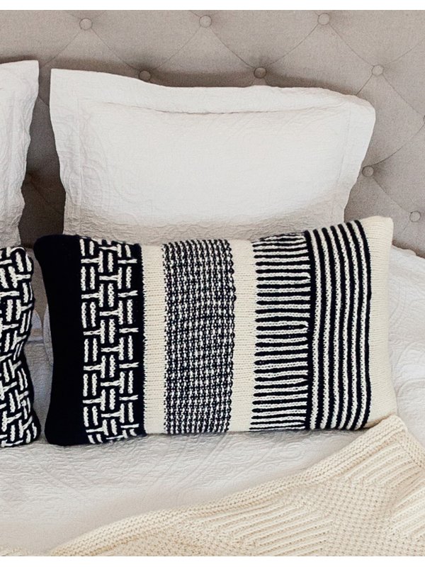 Lana Grossa ЧЕХОЛ ДЛЯ ПОДУШКИ, СВЯЗАННЫЙ РАЗЛИЧНЫМИ УЗОРАМИ Alta Moda Cashmere 16