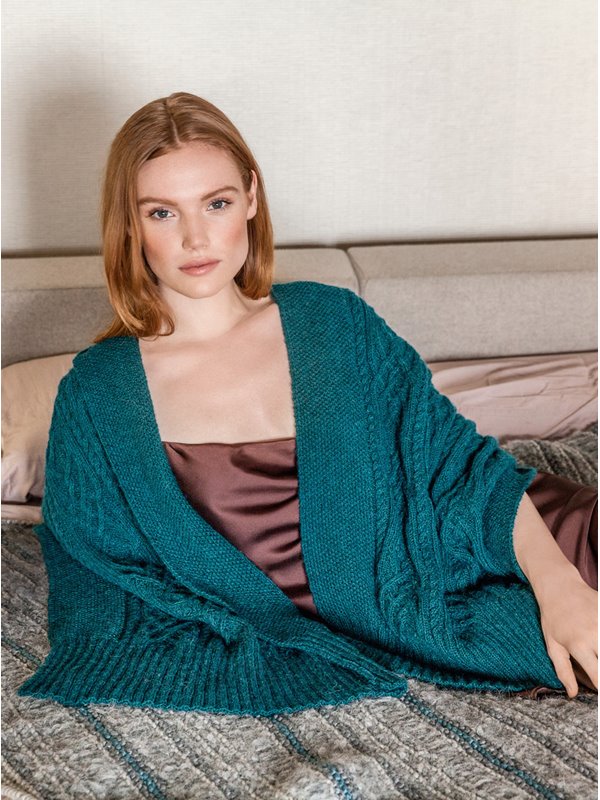 Lana Grossa ПАЛАНТИН, СВЯЗАННЫЙ АРАНОВЫМ УЗОРОМ Ecopuno