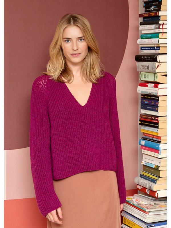 Lana Grossa РЕГЛАН - ПУЛОВЕР Cashmere 16 Fine