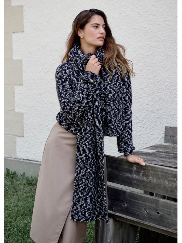 Lana Grossa ПУЛОВЕР С ВОРОТНИКОМ «ГОЛЬФ» И ЗАСТЕЖКОЙ-МОЛНИЕЙ Lala Berlin Buffy