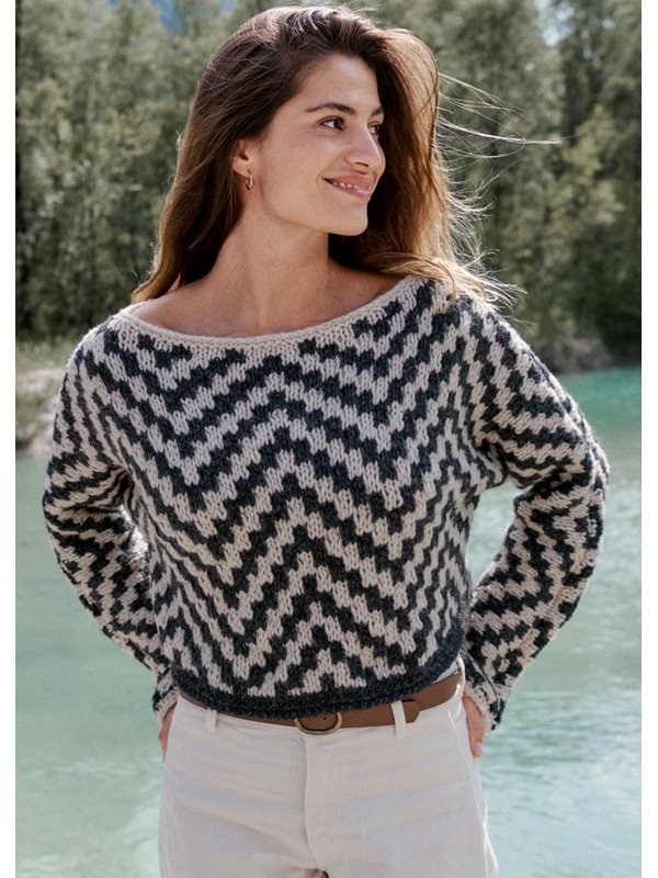 Lana Grossa ПУЛОВЕР Lala Berlin Lovely Cotton