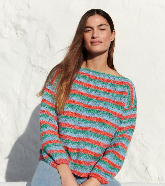 Lana Grossa ДЖЕМПЕР, СВЯЗАННЫЙ КРЮЧКОМ Dodici & Sottile