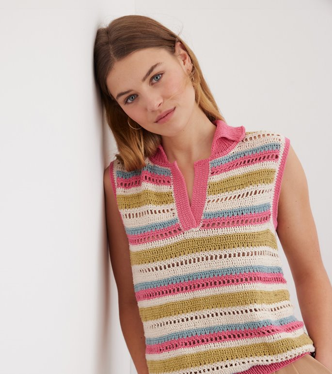 Lana Grossa TOP AU CROCHET Setapura