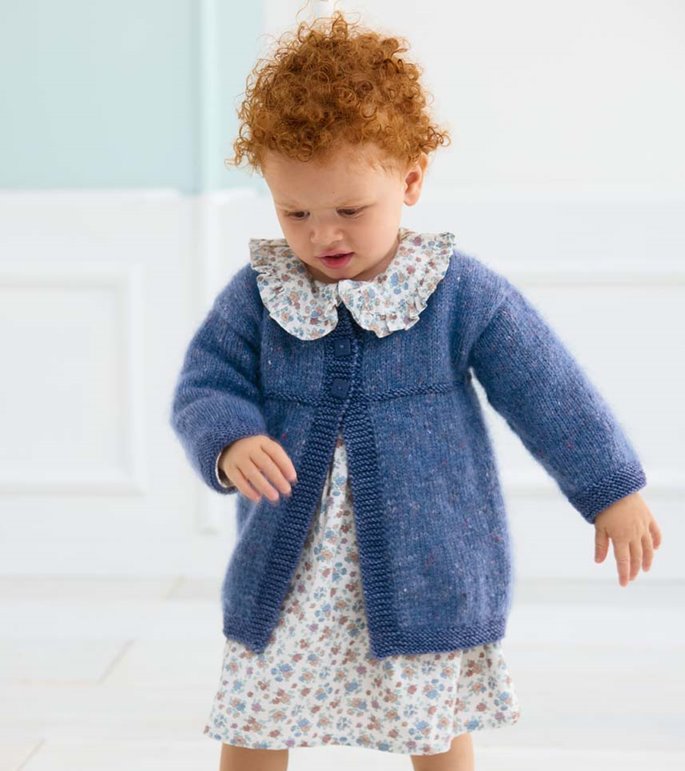 Lana Grossa ЖАКЕТ Natural Superkid Tweed & Cool Wool Big Vintage