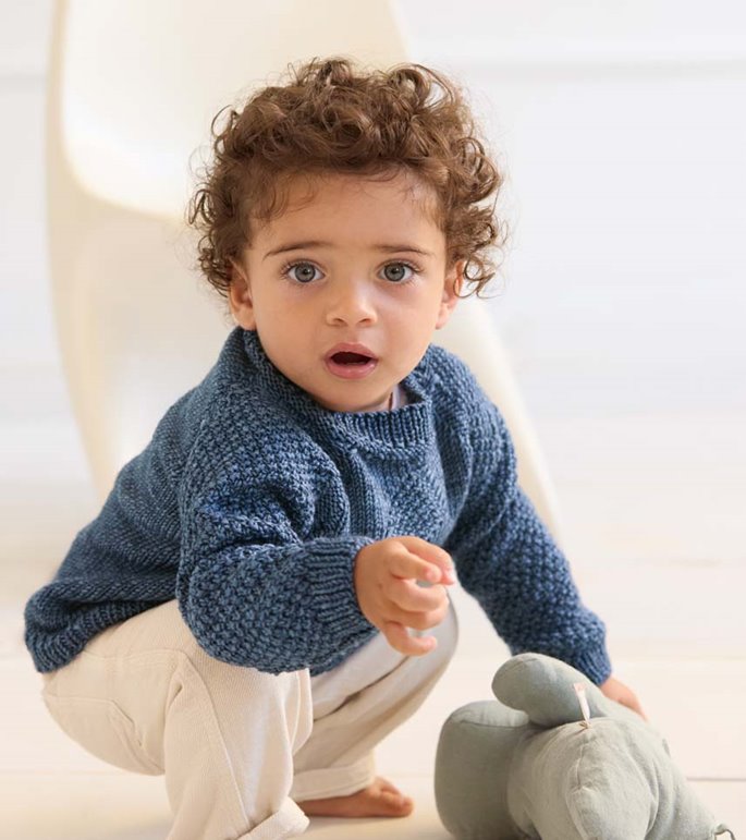 Lana Grossa GENSER Cool Wool Big Vintage - Strikkeoppskrift (DK)