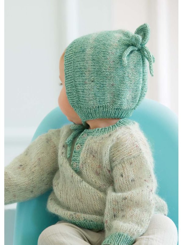 Lana Grossa ШАПКА Natural Superkid Tweed & Ecopuno